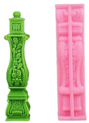 Molde de silicona de columna romana, adorno europeo, hecho a mano, escayola perfumada, decoración del hogar, molde de silicona