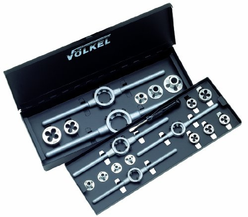 Völkel 49599 HSS Schneideisen- und Führungssatz, 3 mm - 12 mm