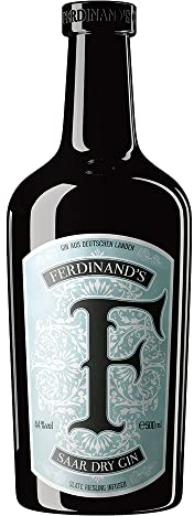 Ferdinand's | Saar Dry Gin | 500 ml | Über 30 fein abgestimmte Botanicals | Mit feinstem Saar Riesling infundiert | Höchster Trinkgenuss