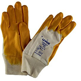 Uvex Montage-Schutzhandschuh contact ENB 20C ergo mit Nitrilbeschichtung, Farbe: orange, Grösse: 10