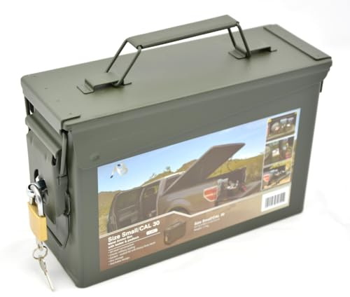 AB låsbar ammunition och verktygslåda med lås (oliv/kaliber 30)