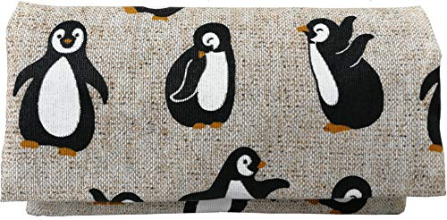 Plan B Zigarettenetuis Tabak Rollen Yolo Pinguine, 16 x 8,5 cm, 50 g, mit Eva-Gummi Tasche, Beige mit Aufdruck