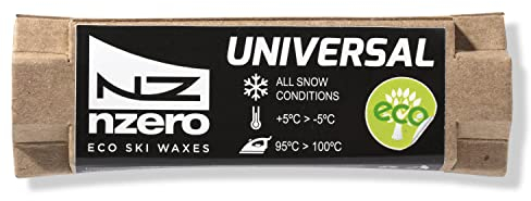 NZEROWAX – organisch Universal-Skiwachs – Weiß, 50 g | Bio-Pflanzenwachs, für alle Schneeverhältnisse geeignet, +5 ºC / -10 ºC, für Skier