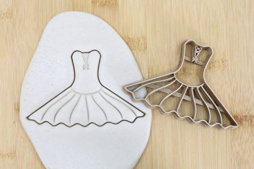Cookie Cutter Fondant Keksstempel/Ausstechform Keksausstecher Plätzchen Ballett Ballettkleid ca. 8cm