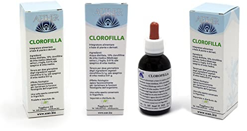 Clorofilla - Scen - Clorofilla liquida SENZA alcool, da erba Alfalfa, 50 ml. senza conservanti, made in Italy (3)