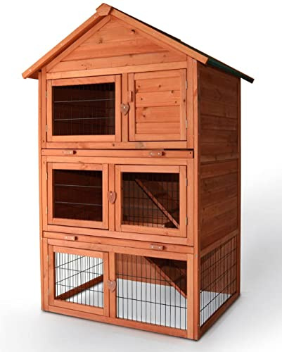 Cage Clapier Enclos pour Lapins de Haute qualité 106 x 83 x 160 cm-Modele 029 Jumbo