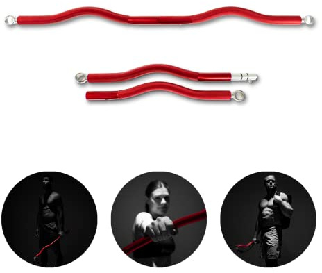 PAKAMA - Mobile SZ-Stange (Bar) für Widerstandsbänder & Resistance Bands - Fitness-Stange für Home Workout & Krafttraining Zuhause - Smarte Hantel-Stange für Kniebeugen, Kreuzheben & Bankdrücken