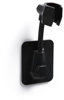 Support de pommeau de douche - Angle réglable - Support de douche - Support mural pour salle de bain - Noir
