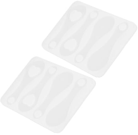 KONTONTY Silicone Shopping Cart Token Mold Flexible Mold 2pcs for DIY Resin Craft Keyring Ornament Making Suitable for Jewelry Making and Crafting Enthusiasts