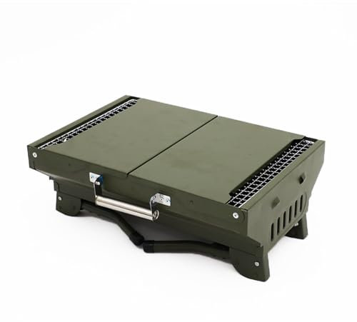 Barbecue Grill BBQ Grill BBQ Grill Box Outdoor faltbar Camping Grill Herd tragbare Barbecue Grill Holzkohle Camping Barbecue Grill Holzkohlegrill