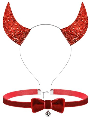 Katzenohren Haarreif, Katzenkostüm Set Schwarz mit Cat Ears Headband Glöckchen Halskette Strasssteine Gesicht Aufkleber, Katzenohren Haarschmuck für Mädchen Frauen Halloween Karneval Cosplay Party