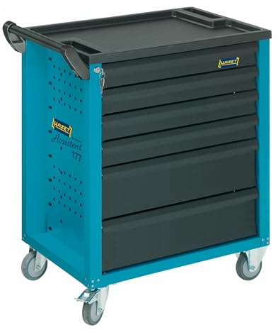 Hazet Werkstattwagen Assistent 176N-7, einzeln 176N-7, Schubladen | Länge 780 mm, Breite 498 mm, Höhe 1018 mm, 74400 g, L x B x H: 780 mm x 498 mm x 1018 mm , 7 Schubladen gesamt