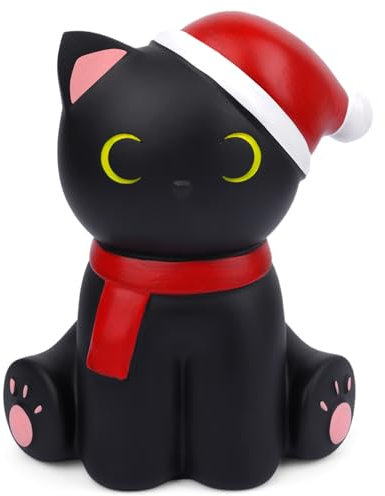 Spardose Kinder,Schwarze Katze Schwein Sparschwein für Mädchen,Urlaubskasse Weihnachten Spardose,Erwachsene,Kinder Sparbüchse,Christmas Money Box Piggy Bank for Kids