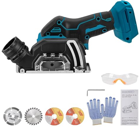 Aepiraza Cordless Cut Off Tool Compatible with Makita 18V Battery, 20000RPM Cordless Angle Grinder Brushless Motor (NO Battery) for Wood/Metal/Plastic (Fit for MA-KITA 18V Battery)
