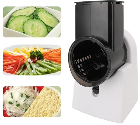 Electric Cheese Grater, Electric Vegetable Slicer, Machine Vegetables Cutter Automatic Potato Carrot Slicer Shredder for Cheeses Fruit Kitchen Cutting Tool