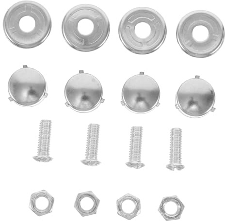 Zerodeko 2confezioni Viti e Per Targhe Acciaio Inossidabile Kit Di Montaggio Per Targhe Auto Elementi Di Fissaggio Compatibili Vari Modelli Di Veicoli