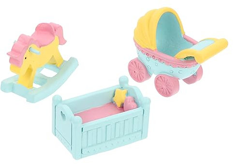 Cake Topper in Resina 3 Pezzi, Decorazione Torta Cartone