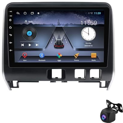 Generico Touchscreen Autoradio Android 13 per Nissan Serena 2016-2019 navigatore satellitare Ricevitore Audio Integrato Touchscreen HD da 9 Bluetooth GPS CarPlay Android Auto(4 Core 1G+3)