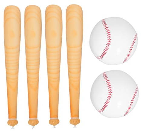 Toyvian Aufblasbarer Schläger für Junge Mädchen Baseball-Spielzeug Party-Artikel Vielseitig Einsetzbar für Outdoor-Spiele und Feste Leicht Aufzublasen Transportieren für Kleinkinder