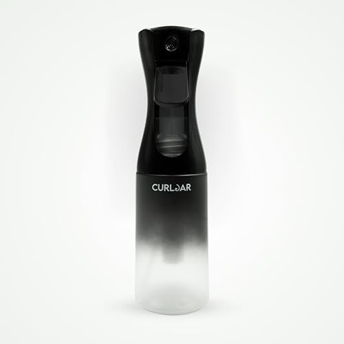 Curl Jar Ultra-Fine Nano Mister, Continuous Spray Bottle, Leak-Proof, Best for Curly Hair Hydration and Styling, Plants, Cleaning