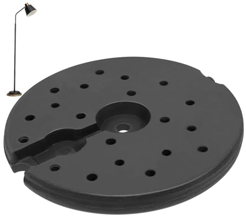 OFFSCH Bases para Lámparas Contrapeso de Plástico Negro que Mantienen la Estabilidad y Previenen Vuelcos para Lámparas de Mesa Pie