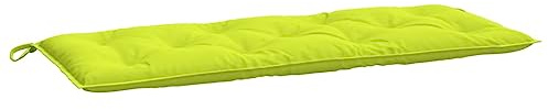 QJBSAVVA Cuscino per panca da giardino, 120 x 50 x 7 cm, colore verde acceso, cuscino per panca da giardino e mobili in pallet, tessuto Oxford, comoda imbottitura per interni ed esterni