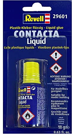 Revell 29601 Contacta Liquid, Flüssigkleber mit Pinsel Modellbau-und Bastelzubehör, 18g