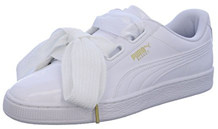 PUMA Femme Heart Patent Wn's Baskets, Puma White Puma White, 41 EU