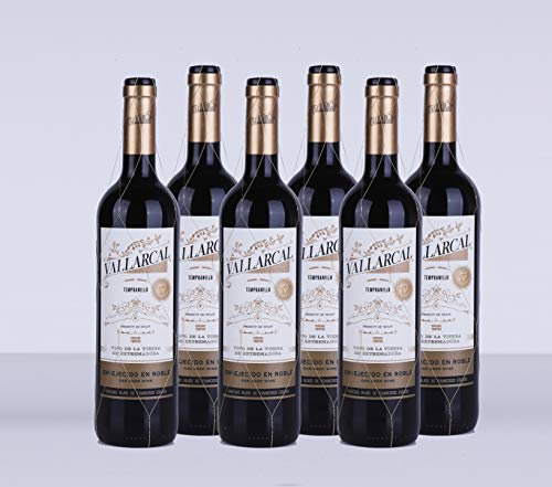 CAJA DE 6 BOTELLAS VINO TINTO VALLARCAL ROBLE
