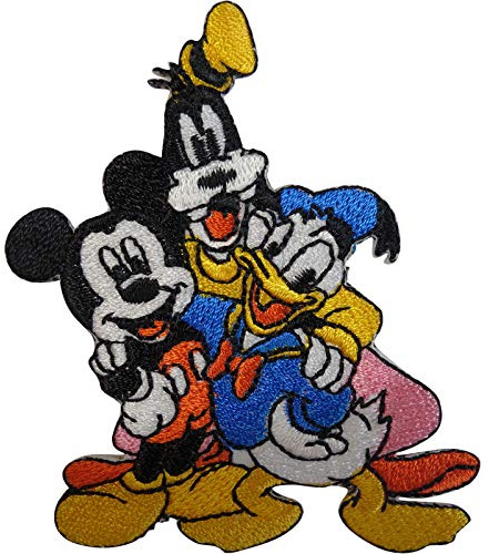 ELLU Mickey Mouse Donald Duck Goofy Patch Gesticktes Abzeichen Eisen Auf Jeans nähen