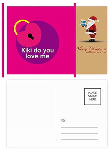 Englische klassische Emotionale Liedtexte Show Love Santa Claus Postkarten-Set Dankeskarte Mailing 20 Stück