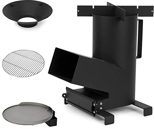 ONLYFIRE GRILLS Réchaud de camping 3 en 1 avec grille de cuisson en acier inoxydable, plaque chauffante et table de cuisson, réchaud de camping portable pour cuisine en plein air, tentes, randonnée