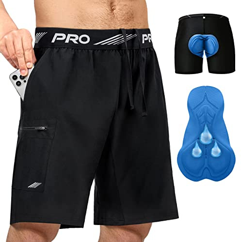 NICEWIN 2 in 1 MTB Kurze Fahrradhose Herren mit Radlerhose