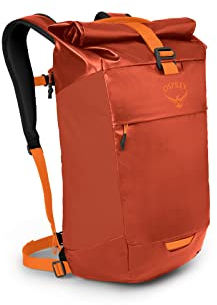 Osprey Europe Transporter Roll Top Unisex Lifestyle Backpack Orange Dawn O/S, One Size