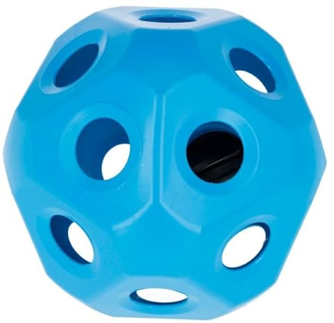 Futterspielball für Pferde Blau Pferdspielball Heuball 6cm Öffnungen