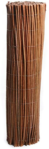 rg-vertrieb Weidenmatte 100 x 300 cm Sichtschutz Balkon Sichtschutzmatte Weidezaun Super Dicke Matte Weidenstäbe bis 1,2cm Rollzaun