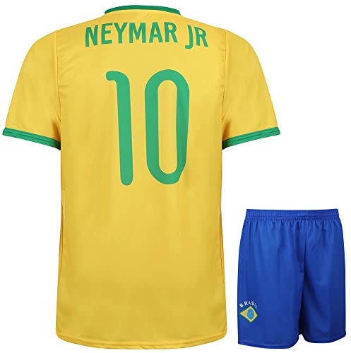 Brasilien Fußball Trikot Set Neymar - Kinder und Erwachsene - Jungen - Herren - Sportsachen - Geschenke - Sport t Shirt - Sportbekleidung