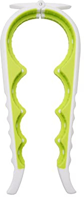 Adems Jar Opener Bottle Opener and Ring Pull Can Opener for Weak Hands, Arthritis Hands, Elderly and Children, Lime Green