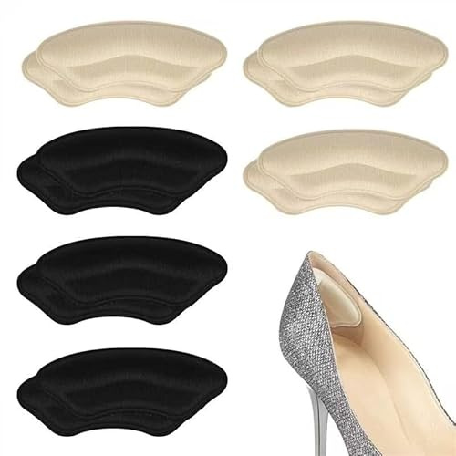 Flintronic 6 Paires de Coussinet Talon Chaussure, Coussinets pour Chaussures Sont Trop Grands et Auto Adhésifs, Auto-adhésif Protege Talon Chaussure, Cousinette Talon de Sport Antidérapant