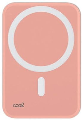 Batteria esterna universale MAGNETICA Power Bank Qi 5000 mAh Cool Rosa