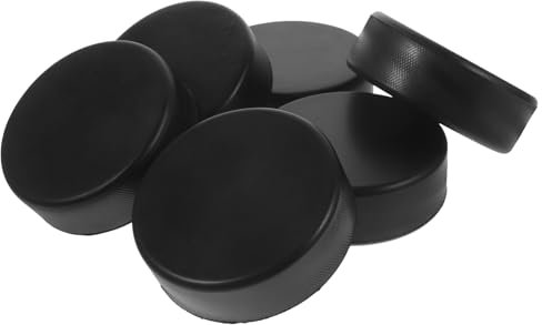 6 Stück Puck-Hockey-Trainingszubehör Outdoor-Hockey-Zubehör Hockey-Trainingszubehör Outdoor-Sportzubehör Hockey-Übungszubehör Hockey-Zubehör Sportartikel Solide