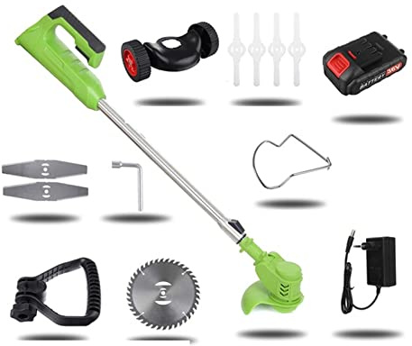 Tosaerba Elettrico, Tagliaerba Elettrico Senza Fili 36V 1880W Tosaerba Portatile Decespugliatore Regolabile Attrezzo per potatura Macchina da Giardinaggio (Colore : Type A 1B, Dimensioni : R)