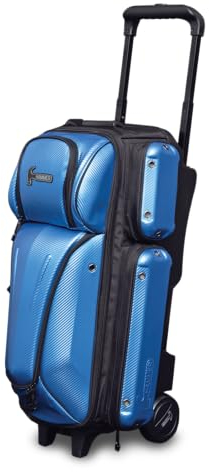 Hammer Carbon Shield Bowlingtasche mit 3 Rollen, Blau