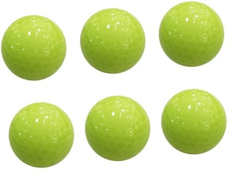 Parliky 6stücke Fluoreszierende Golfbälle Leuchtball Nachtgebrauch Langlebig Leicht Zu Finden Für Training Und Turniere