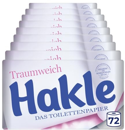 Hakle Traumweich Papier toilette – 72 rouleaux de papier toilette doux pour le bien-être