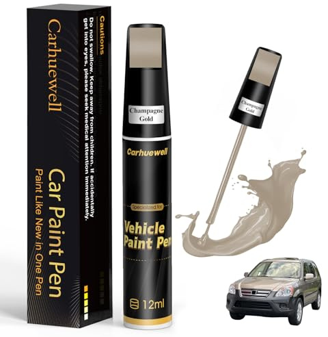 Bronze Touch Up Paint for Cars, Car Scratch Repair Pen, Car Paint Touch Up Pen Auto Scratches Remover Easy to Use and Quick Fix(Champagne Gold)
