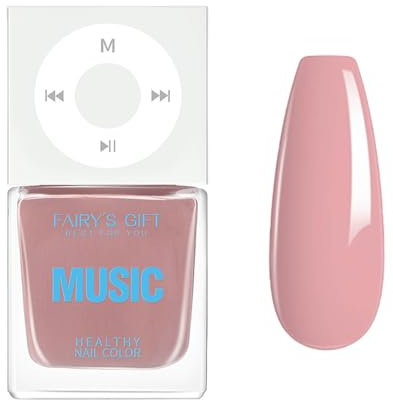 Pink Nail Polish - Dusty Pink Nail Varnish - Air Quick Dry Nail Polish - Glossy Light pink Nail Varnish - Breathable, Long Lasting, Easy To Apply nail Art Polish For Women Girl