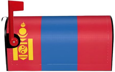 Protezione magnetica per cassetta postale con bandiera mongola, impermeabile, stampa personalizzata per cassette postali