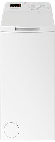 Indesit BTW S50400 IT/N, Lavatrice carica dall’alto 5 kg Libera Installazione, Centrifuga 1000 Giri Al Minuto, Larghezza 40 cm, Profondità 60 cm, Altezza 90 cm, Classe Energetica C