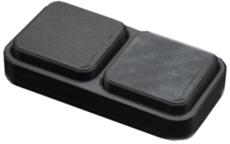 Fozriybefy Große Tasten, USB-Programmierbare Makrotastatur, 2 Tasten, USB-Minitastatur, Minitastatur zum Kopieren und Einfügen